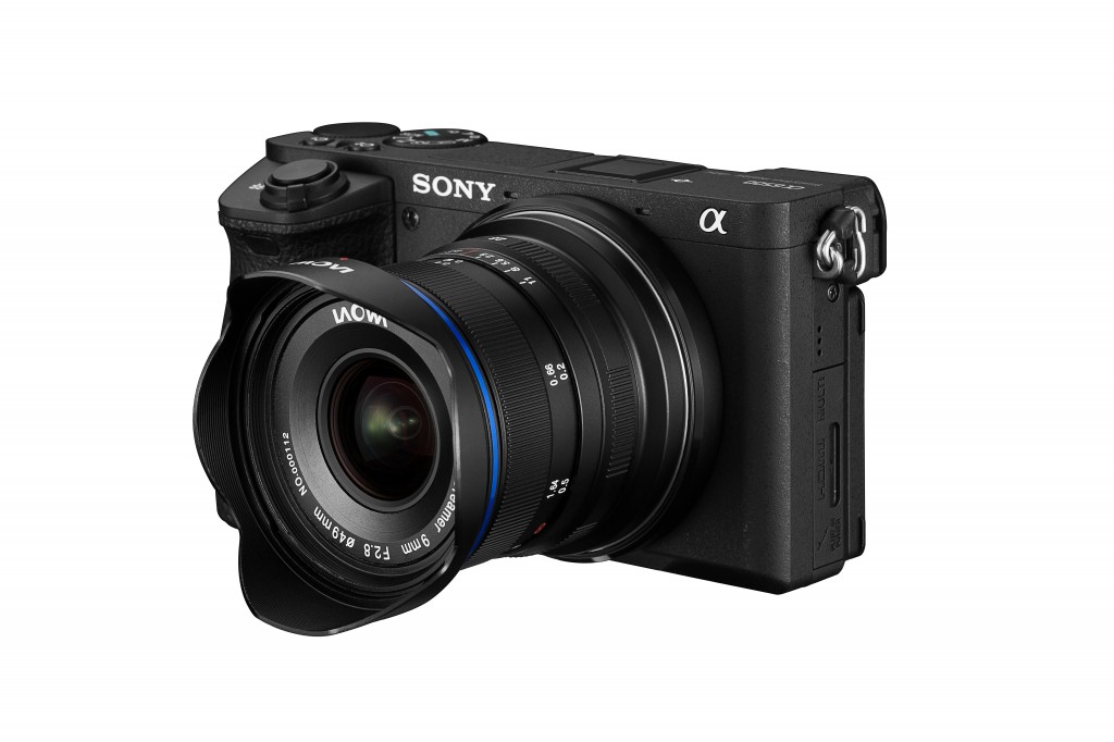 Laowa 9mm F2.8 lens mounted on Sony E