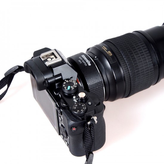 Commlite-Nikon-F-mount-to-Sony-E-mount-autofocus-adapter image