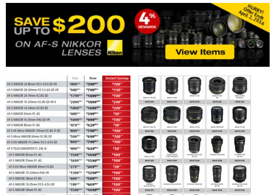 Nikon lens deals