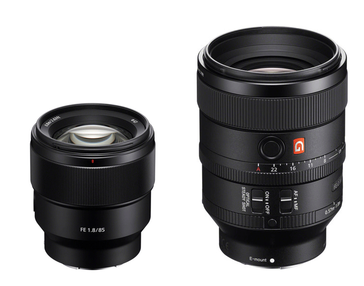 Sony-FE-85mm-F1.8-and-FE-100mm-F2.8-GM