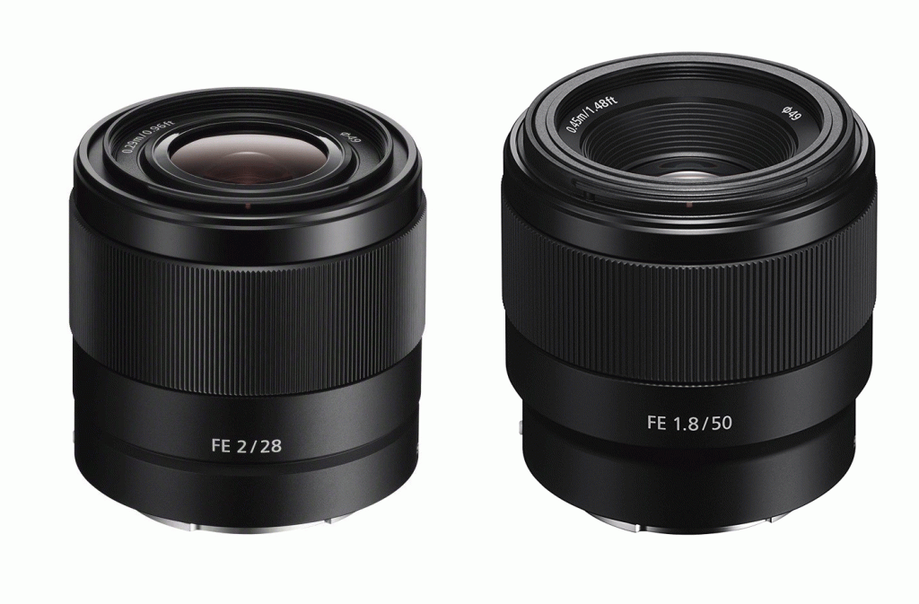 Sony-FE-50mm-F1.8-and-28mm-F2.0