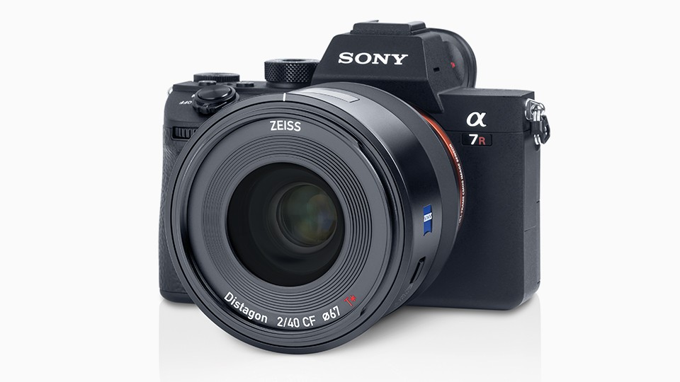 Zeiss Batis 40mm F2 CF lens mounted on Sony A7R series